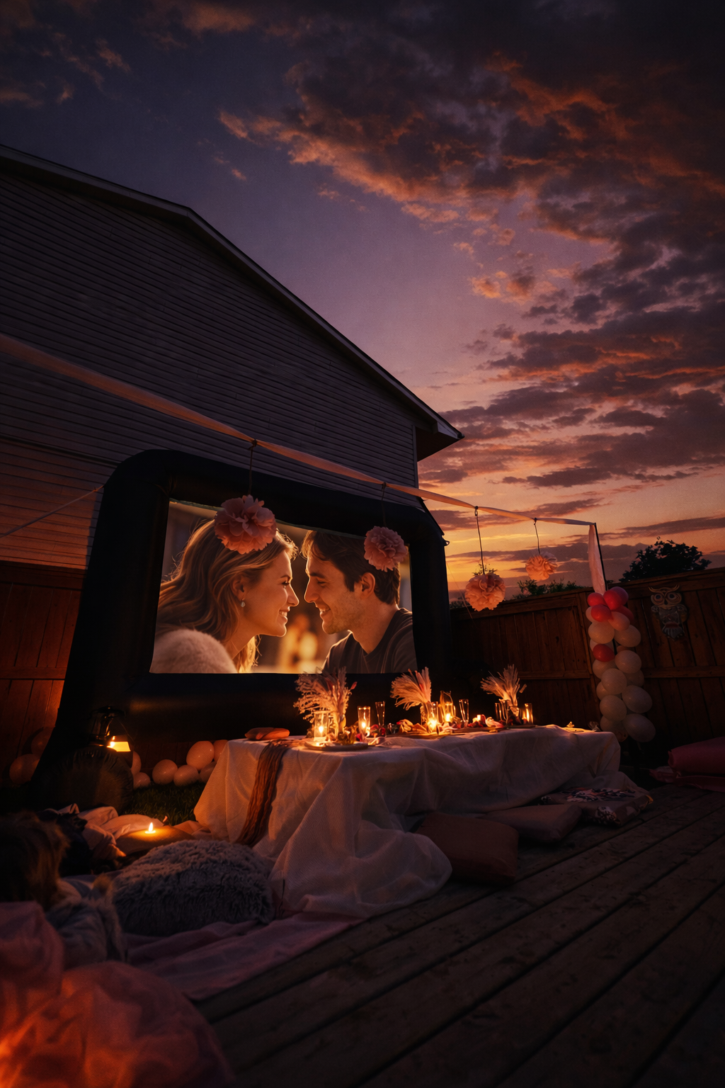 Open air movie experience